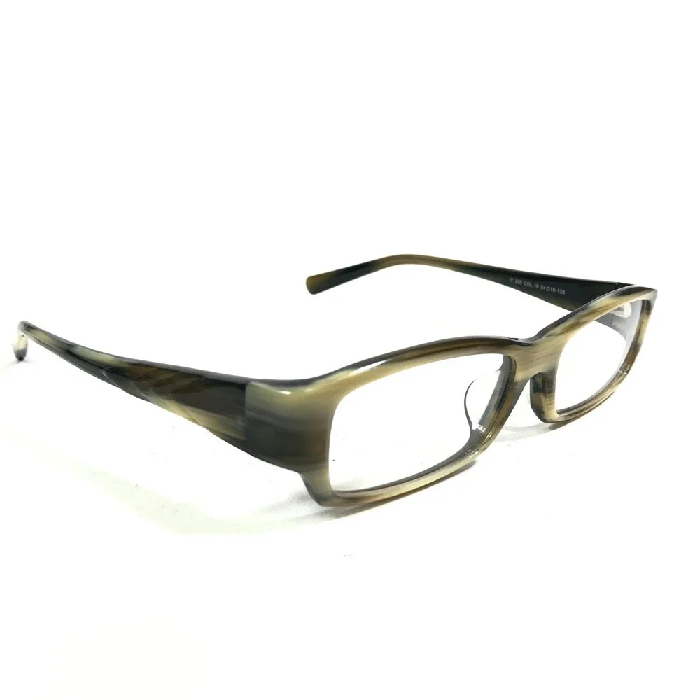 Iyoko-Inyake Eyeglasses Frames IY 259 COL. 18 Black Brown Horn Pattern 54-16-135